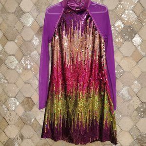 GIRLS WEISSMAN DANCE COSTUME LARGE CHILD